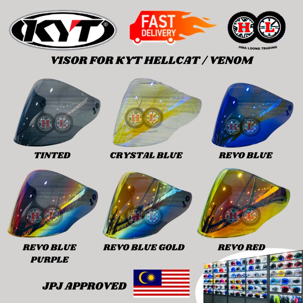 Visor Kyt Hellcat Venom Visor Siang Malam Kyt Hellcat Venom