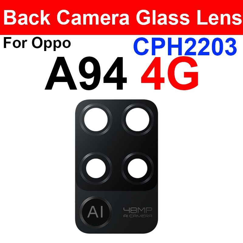 Rear Camera Glass Lens For OPPO A72 A74 A92 A93 A94 A95 A96 4G 5G Back