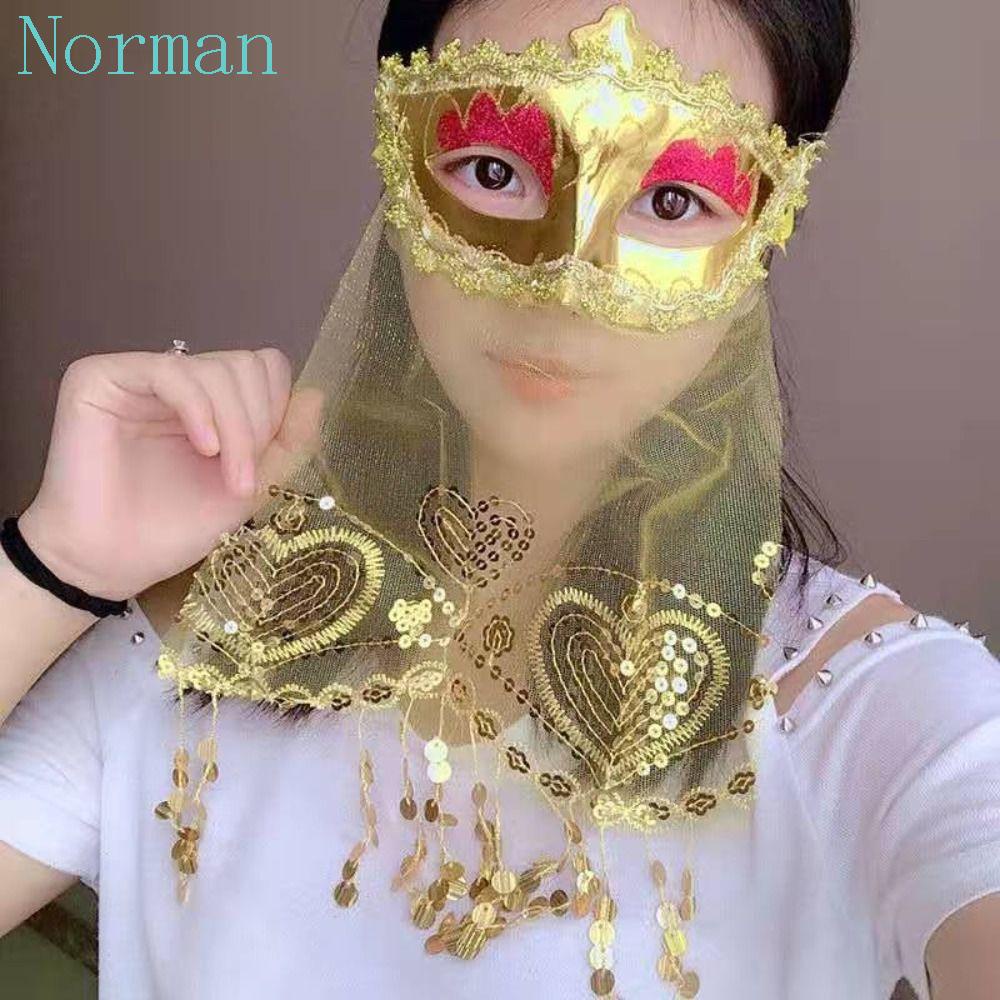 NORMAN Veils Mask For Women Men Simple Half Face Mask Venice Mask ...