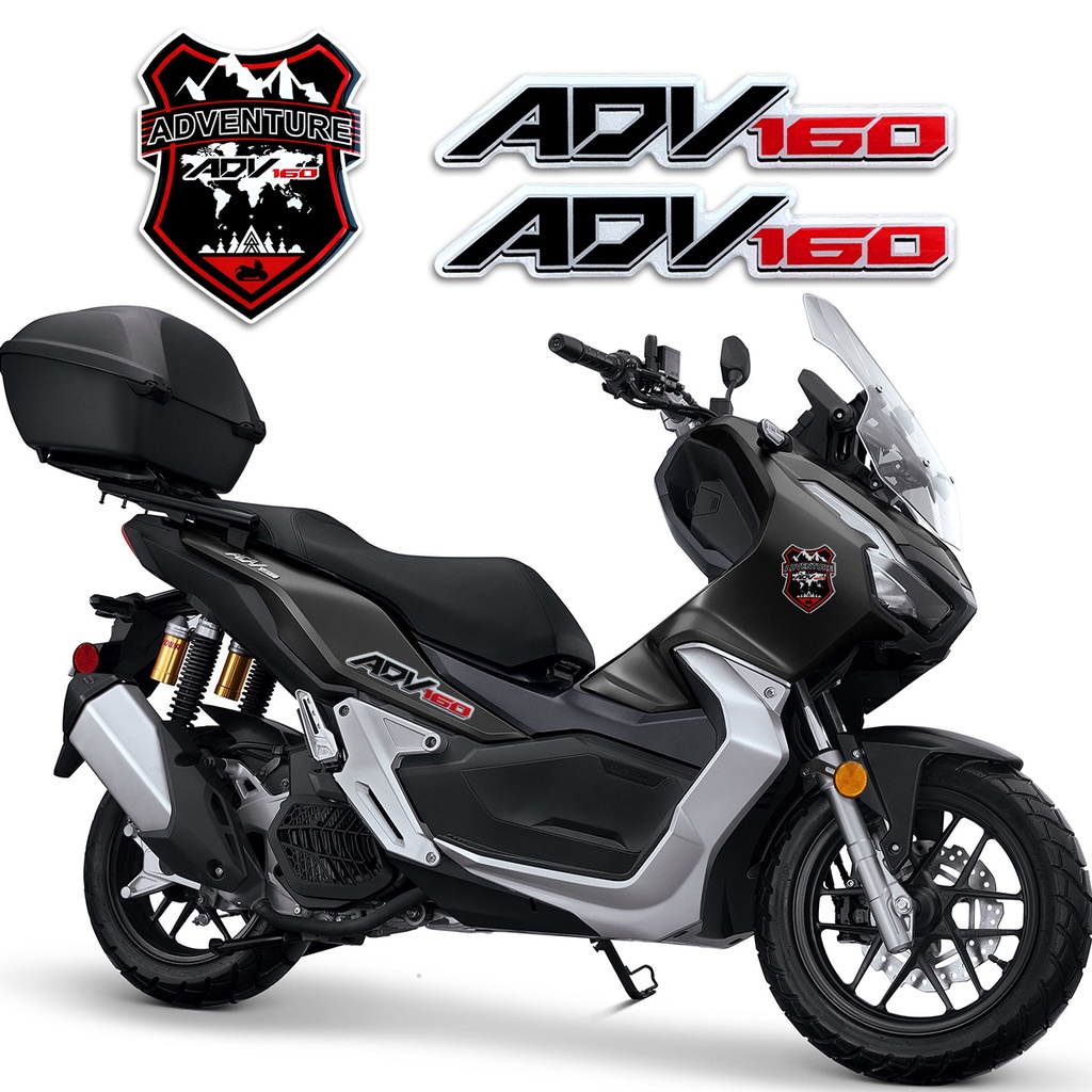 For Honda ADV 160 Logo Emblem 3D Resin Gel Stickers Motorcycle Scooter ...