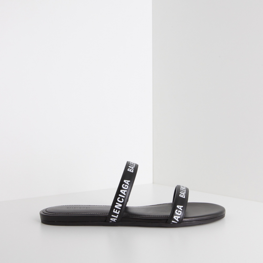 Balenciaga logo strap sandals hot sale