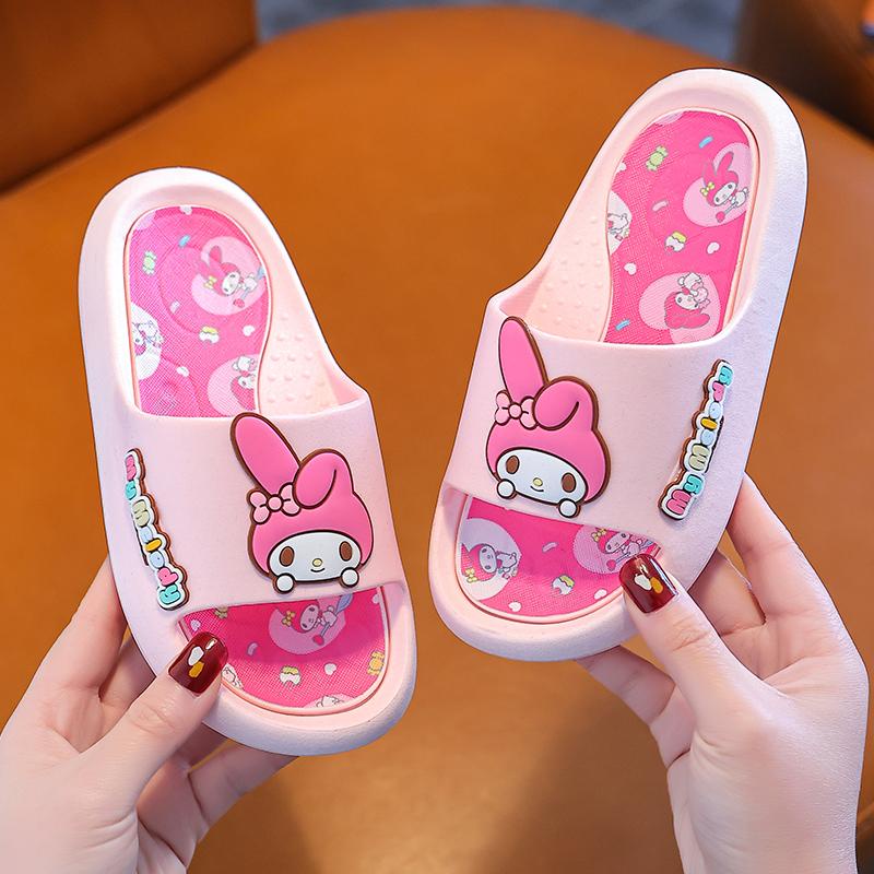 Sanrio Kuromi Melody Cute Cartoon Soft Slippers adults kids Indoors ...