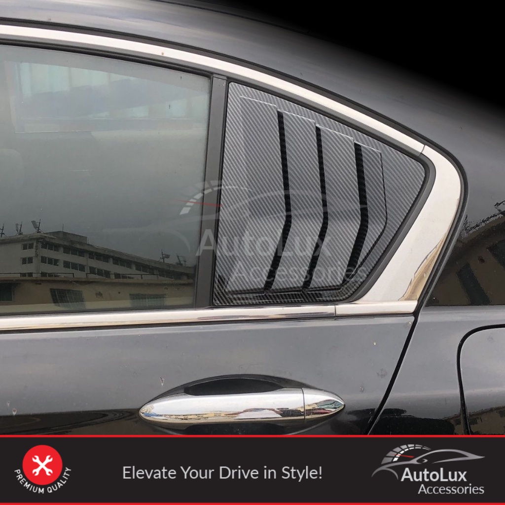 Honda Accord G9 Carbon Fiber Rear Window Louvers Vents Cover Shopee
