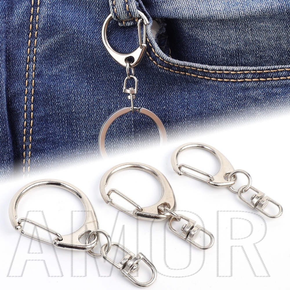 Metal Hooks Clip Keychain Accessories C Buckle Swivel Lobster Clasp