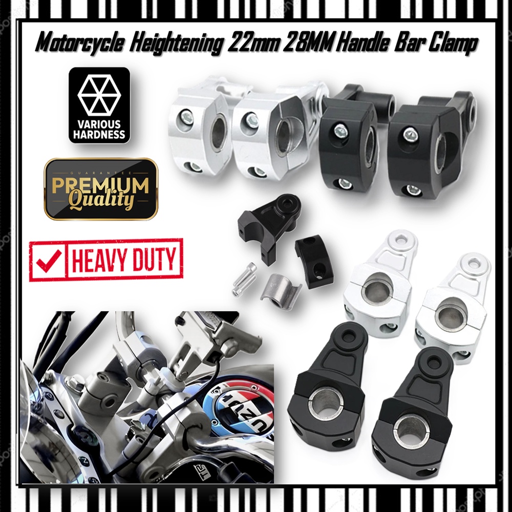 Motorcycle Handlebar Riser 22mm 28mm Bars Clamp handle bar risers ...