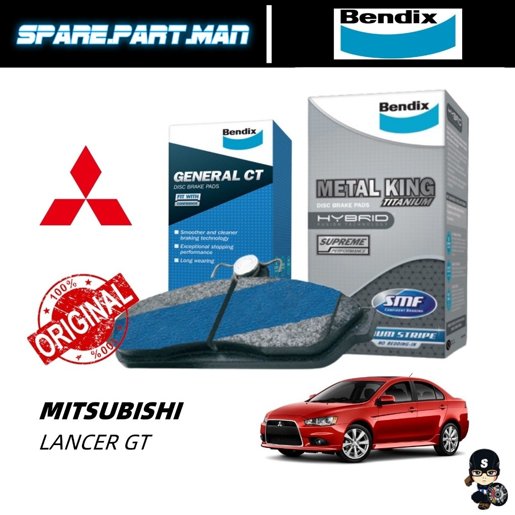 Original Bendix Brake Pad - Proton Inspira / Lancer GT Bendix Metal ...