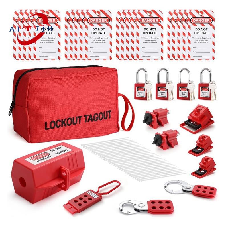 Electrical Lockout Tagout Kit, Hasps Set, Clamp on and Universal ...