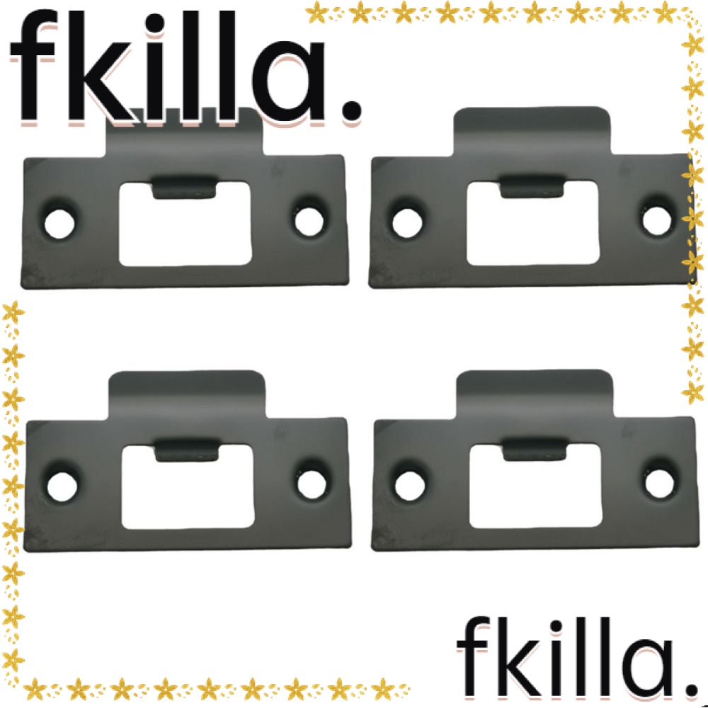 FKILLA1 4pcs Front Door, Black Stainless Steel Cam Block Door Locks