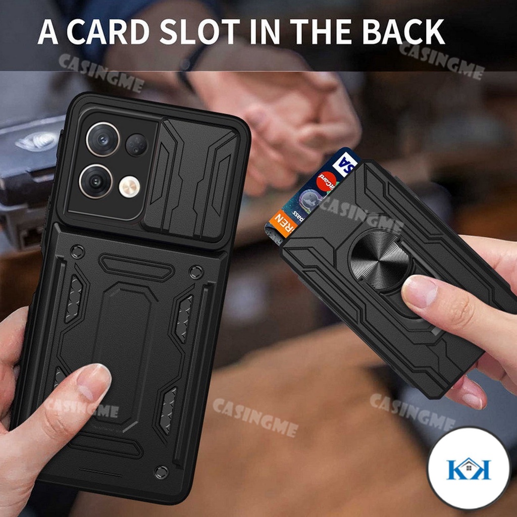 KK Armor Casing for Oppo Reno8 5G Reno 8 Pro 8Z Reno7 Z 7 5G 4G Card ...