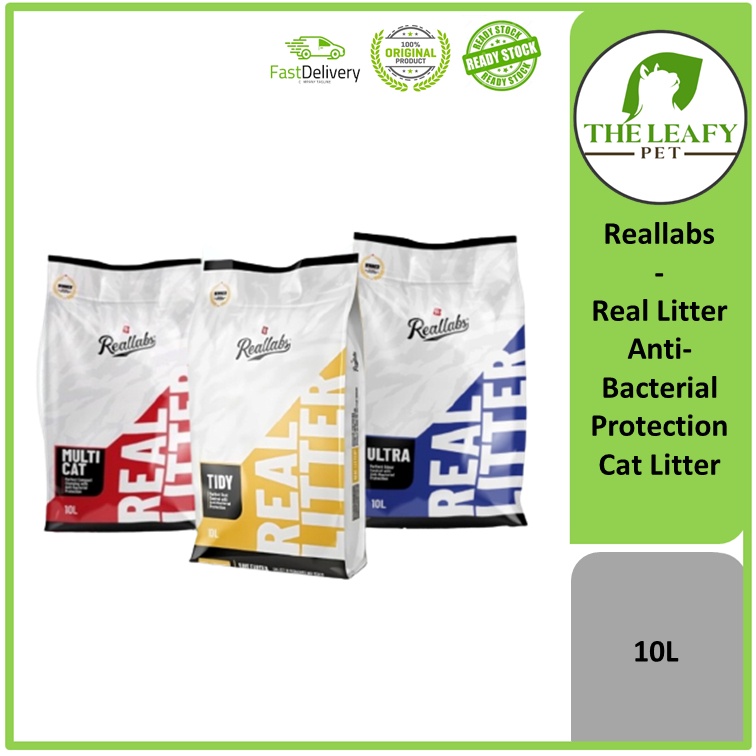 Reallabs Real Litter Anti Bacterial Protection Cat Litter 10L Pack Shopee Malaysia