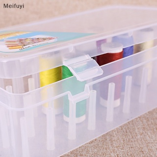 25-compartment Bobbin Storage Box With 25pcs Colored Plastic Bobbins For  Sewing Machine, Random Colors