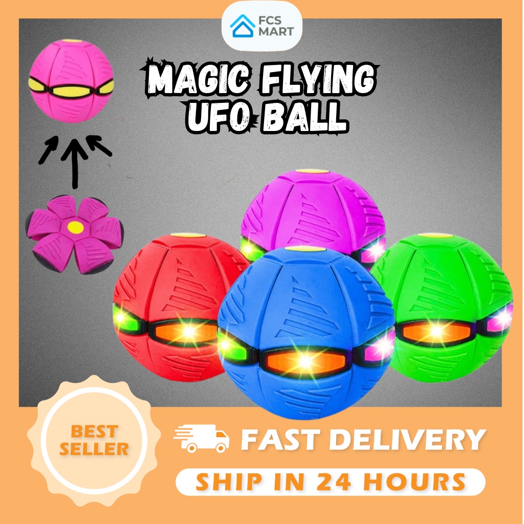 UFO ball Flat Throw Disc Ball Magic Flying Saucer Ball Bola mechamato