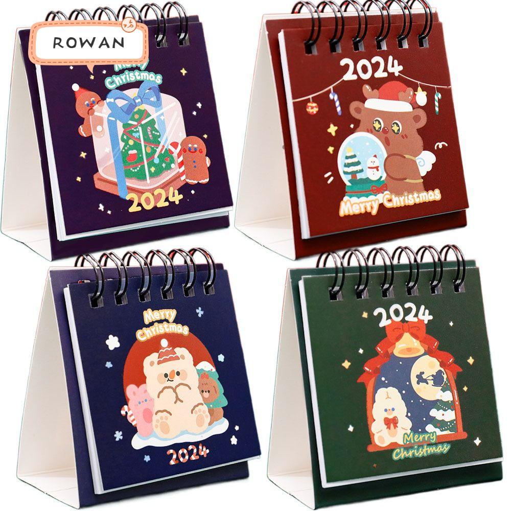 ROWAN 2024 Calendar, Cute 2023.82024.12 Table Desk Calendar, Mini