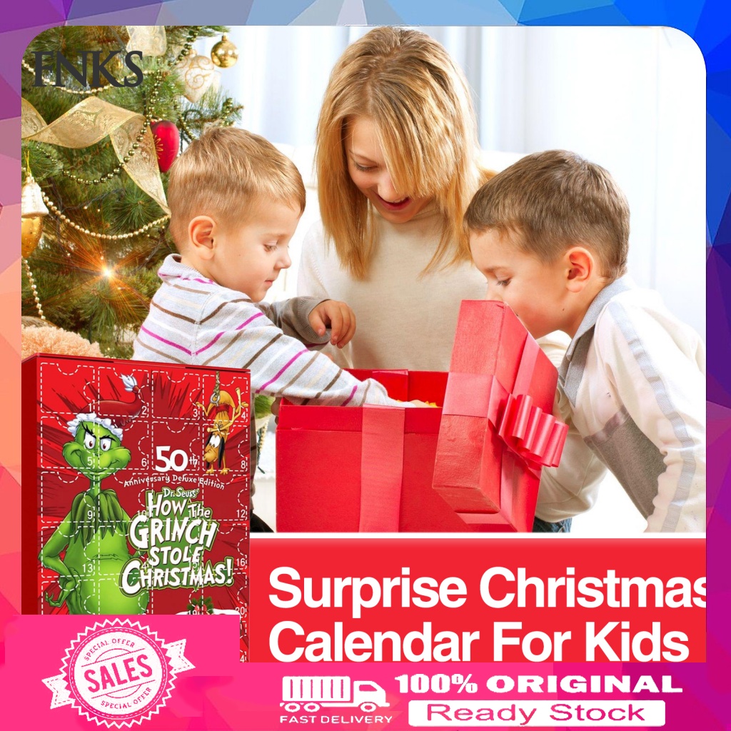 [Ready stock] Christmas Eve Countdown Calendar Kids' Favorite Christmas ...