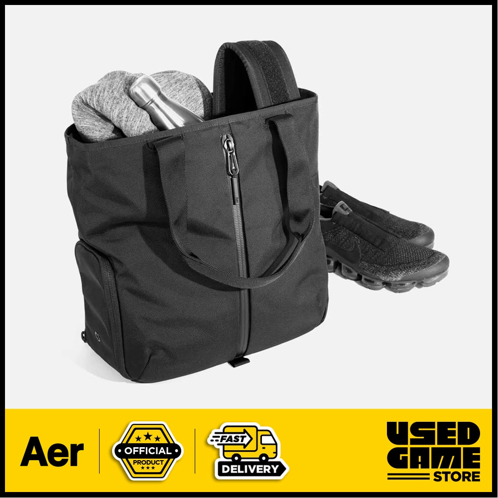 AER Gym Tote Bag Black Shopee Malaysia