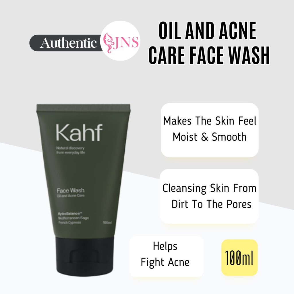 Kahf Oil and Acne Care Face Wash (100ml) | Shopee Malaysia