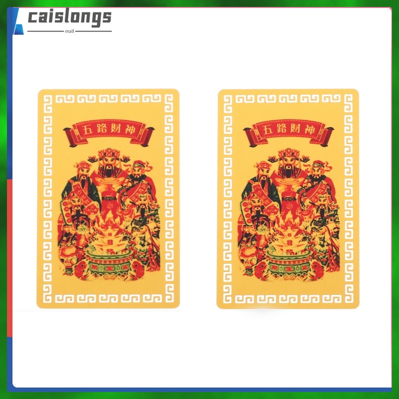 Fortune Card Decor 2024 Tai Sui Amulet Taisui Blessing Kwan Yin Metal