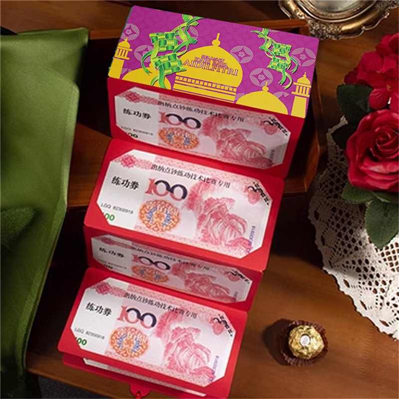 Folding Sampul Duit Raya 2024 Deepavali Eid Mubarak Angpao Folding ...