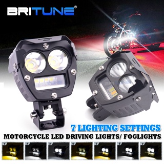 100W LED Spotlights Motorcycle Fog Light 12V 24V LED Work Light Bar  Headlight Waterproof Motorbike Scooter