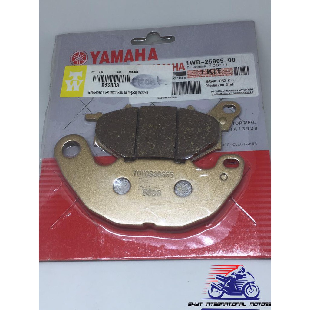yamaha r15 disc pad price original