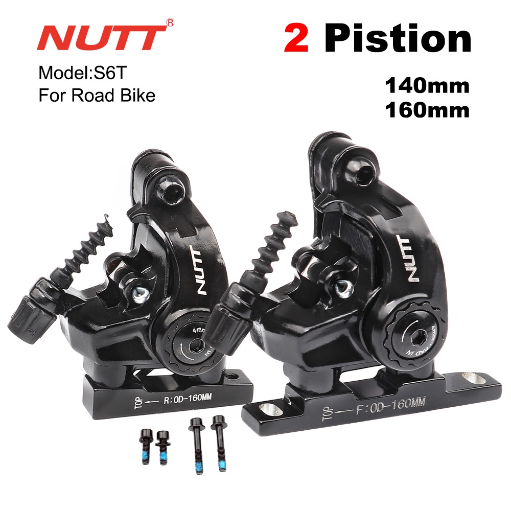 NUTT Road Bike Disc Brake Caliper 140 160 MM Bicycle Double Mechanical