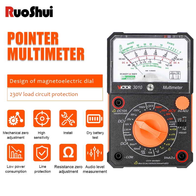 Analog Multimetro Pointer Multimeter Universal High Precision Multi ...