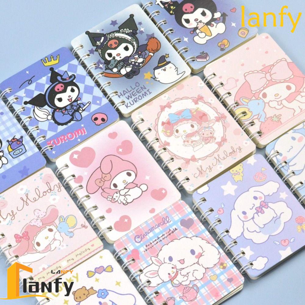 Lanfy Loose Leaf Notepad, Taking Notes Cinnamoroll A7 Binder Ring 