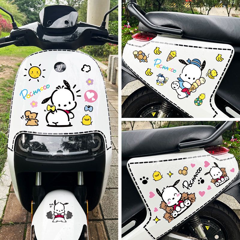 Pacha Dog Electric Car Sticker Cute Cartoon Waterproof Sticker ...