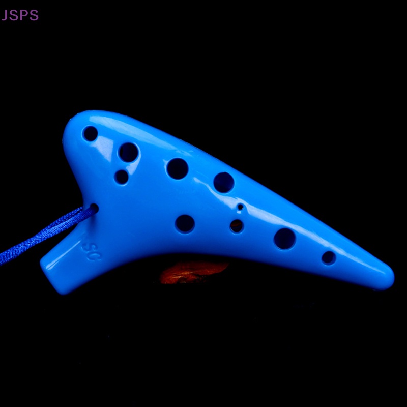 JSPS Plastic 12 Hole Ocarina Ceramic Alto Of Ocarina Flute Music