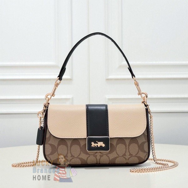 Coach Bag CC033 Mini Grace Crossbody Signature Canvas Light Khaki Multi ...