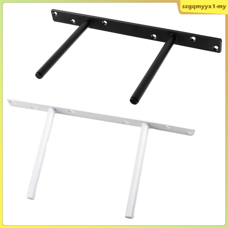 [SzgqmyyxfeMY] Floating Shelf Brackets with 6 Screws Support Heavy Duty