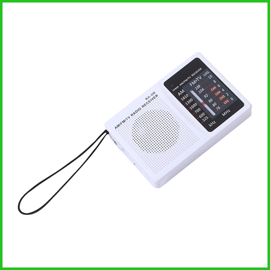 Portable Am Fm Radios Big Speaker Battery Operated Stereo Retro Radio ...