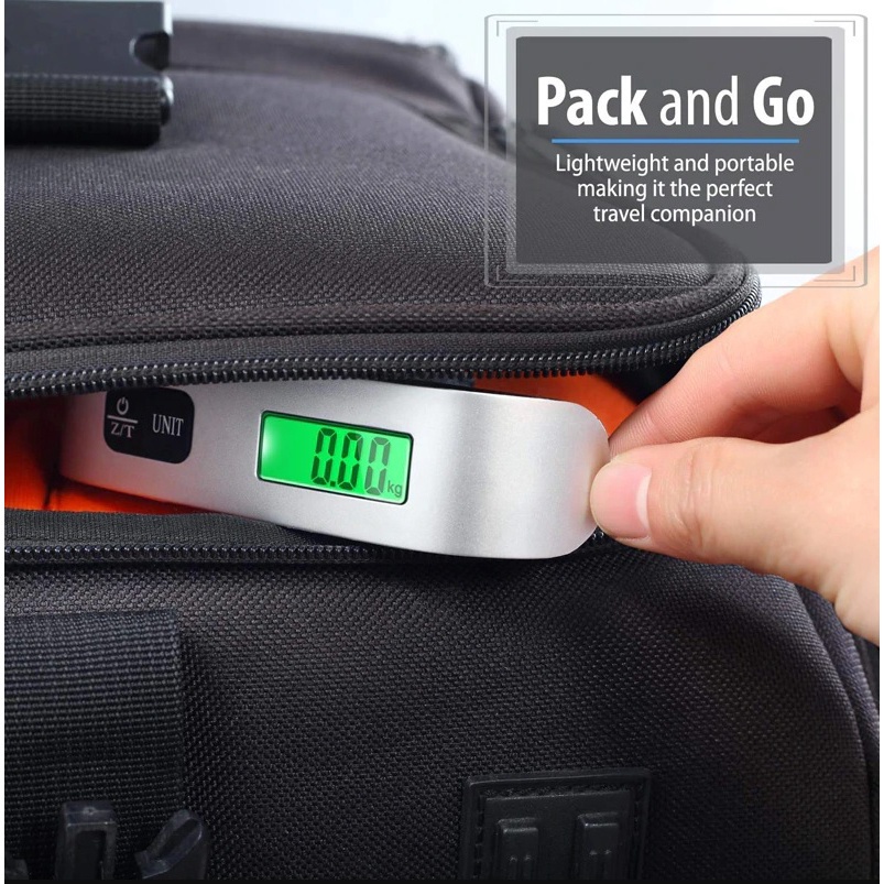 thumbnail image 2 of Handheld Digital Luggage Scale - Portable Electronic LCD With Backlight 2 of 13