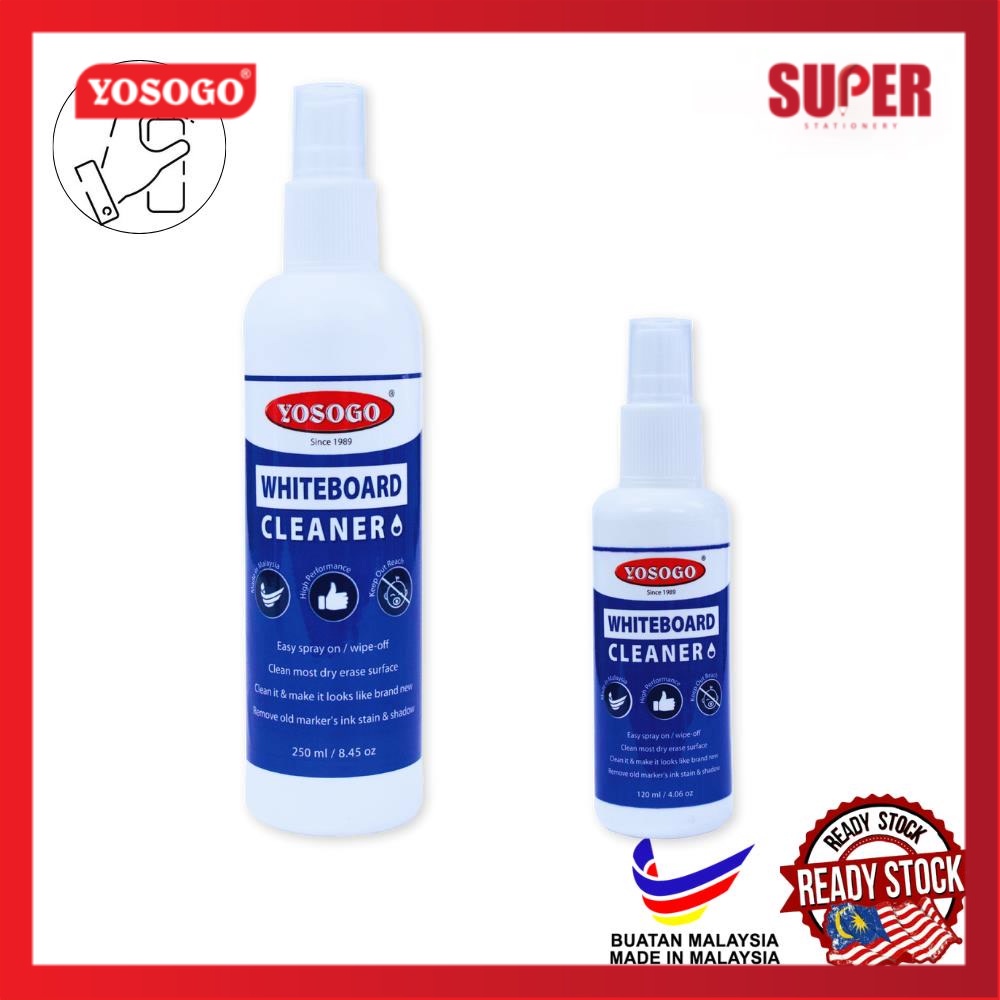 [super stationery] YOSOGO 120ML & 250ML Whiteboard Cleaner Spray Remove