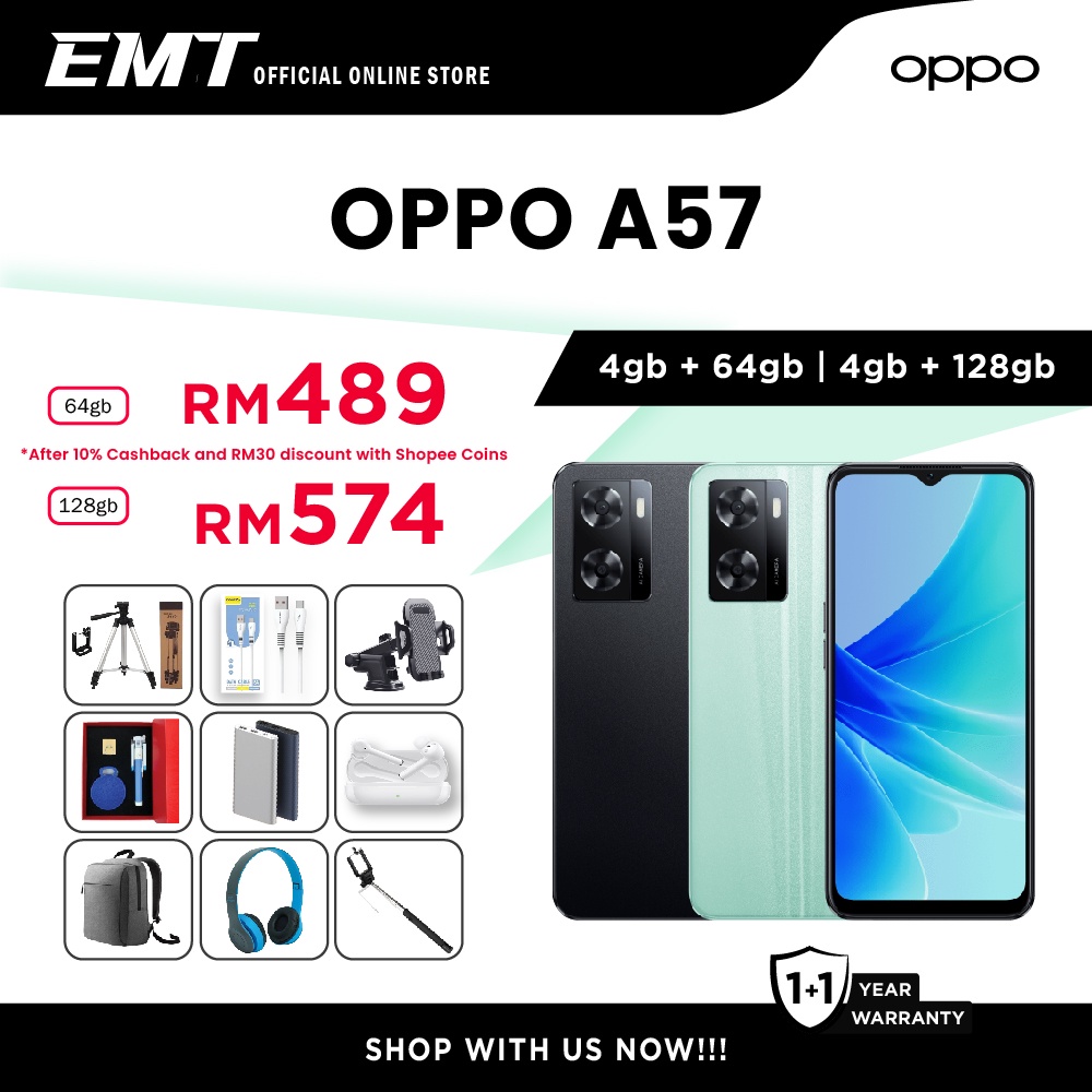 OPPO A57 ( 64 GB Storage, 4 GB RAM ) Online at Best Price On