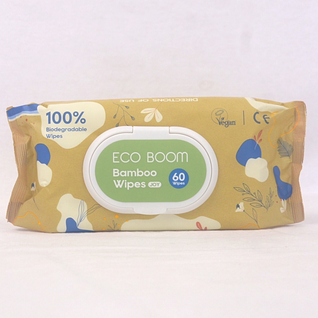 Ecoboom Baby Wet wipes Bamboo Water Wet wipes Eco Friendly 60 wipes