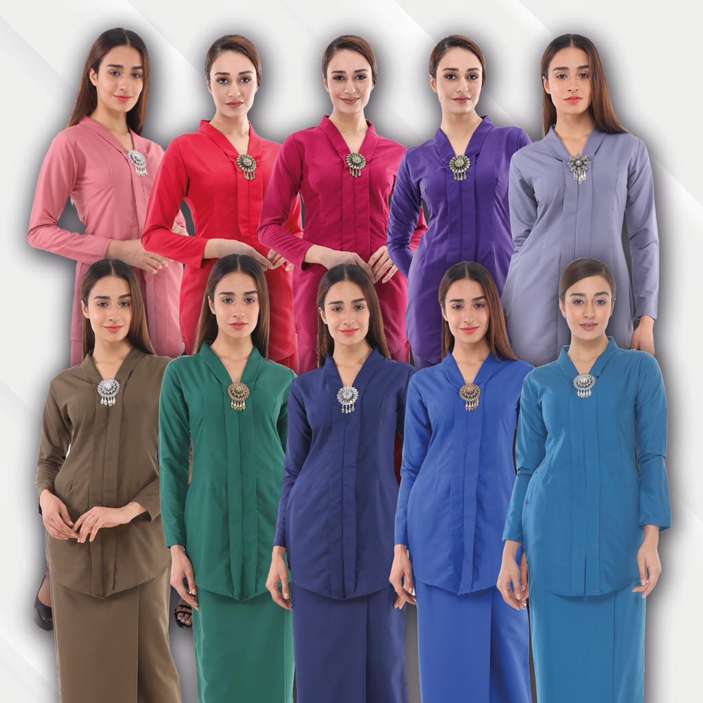 Kebaya Rokiah Premium Cotton | Shopee Malaysia
