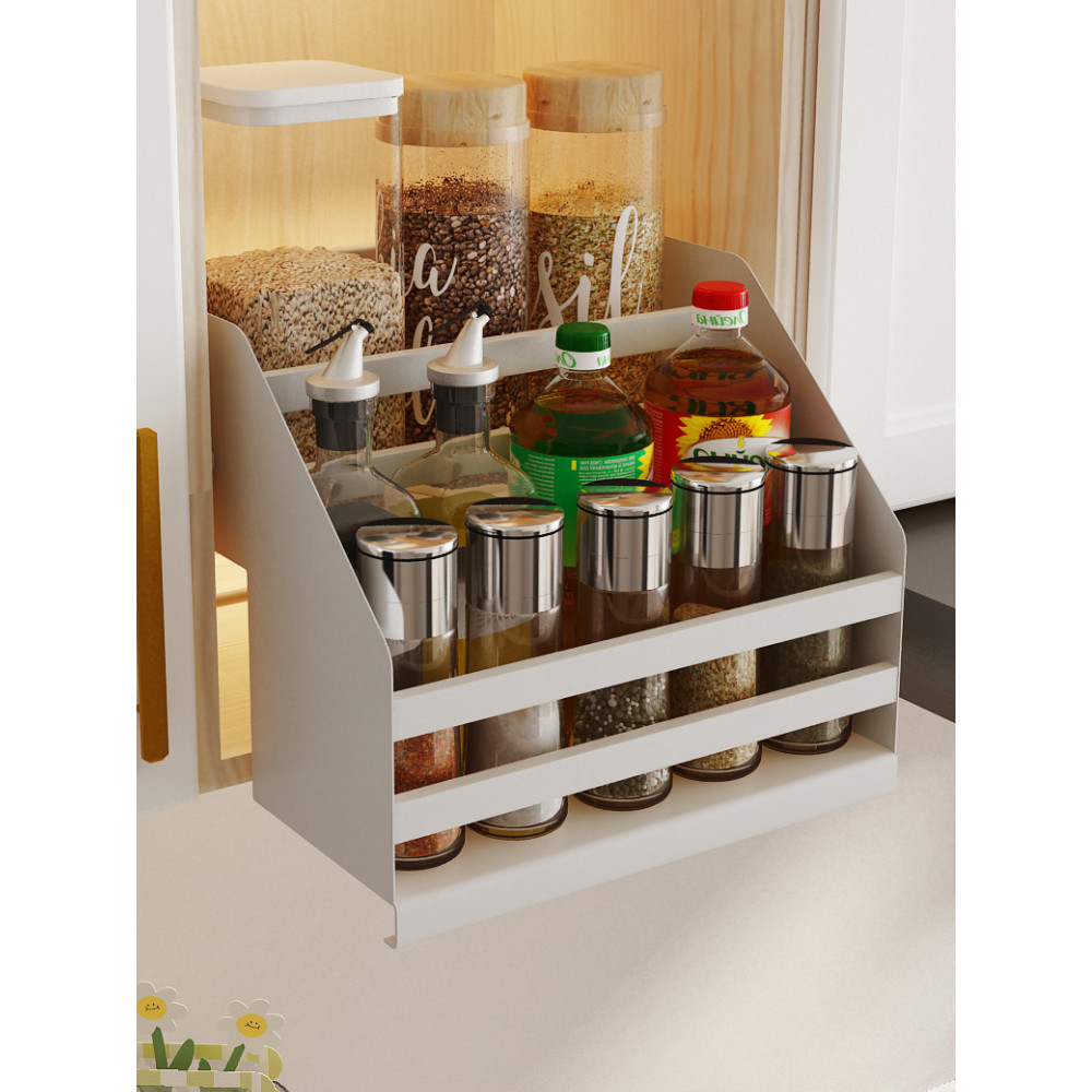 Kitchen cabinet wall cabinet rotating pull-down rack lifting pull ...