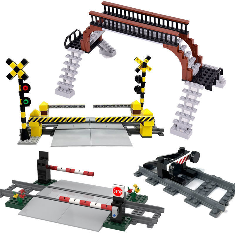 City Railway Train Track Building Block Extension Pack Train Signal ...