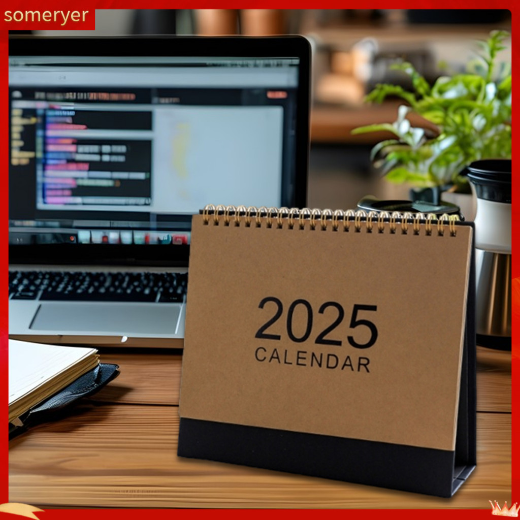 someryer| Compact Desktop Calendar 2025 Yearly Planner 2025 Desk ...