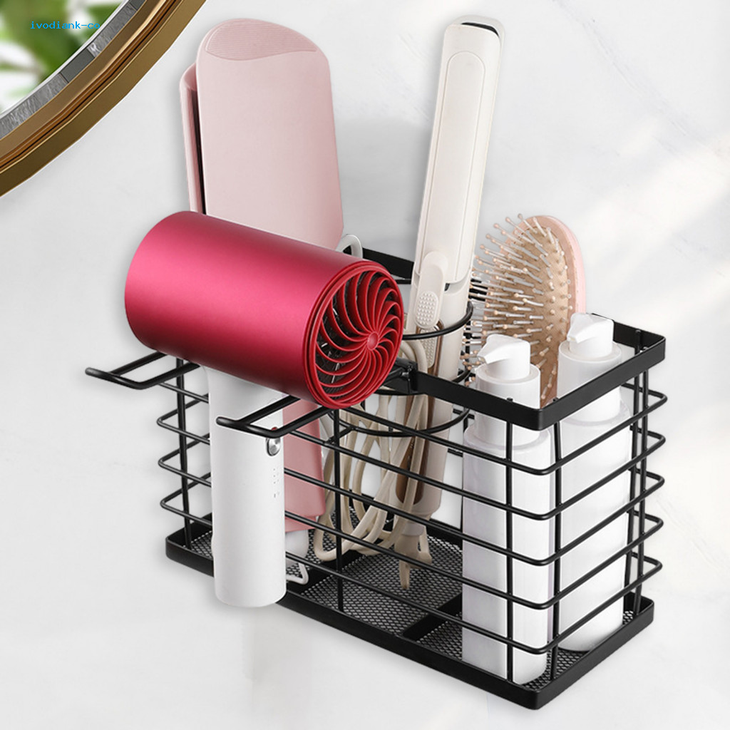 ivodiank Hair Dryer Storage Rack Space-saving Hair Tool Storage Rack ...