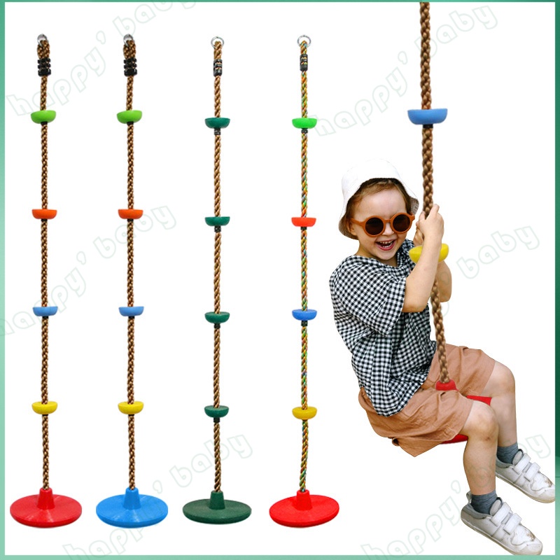 Climbing Rope Tree Swing for Kids Disc Swing Seat Kids Jungle Fitness ...