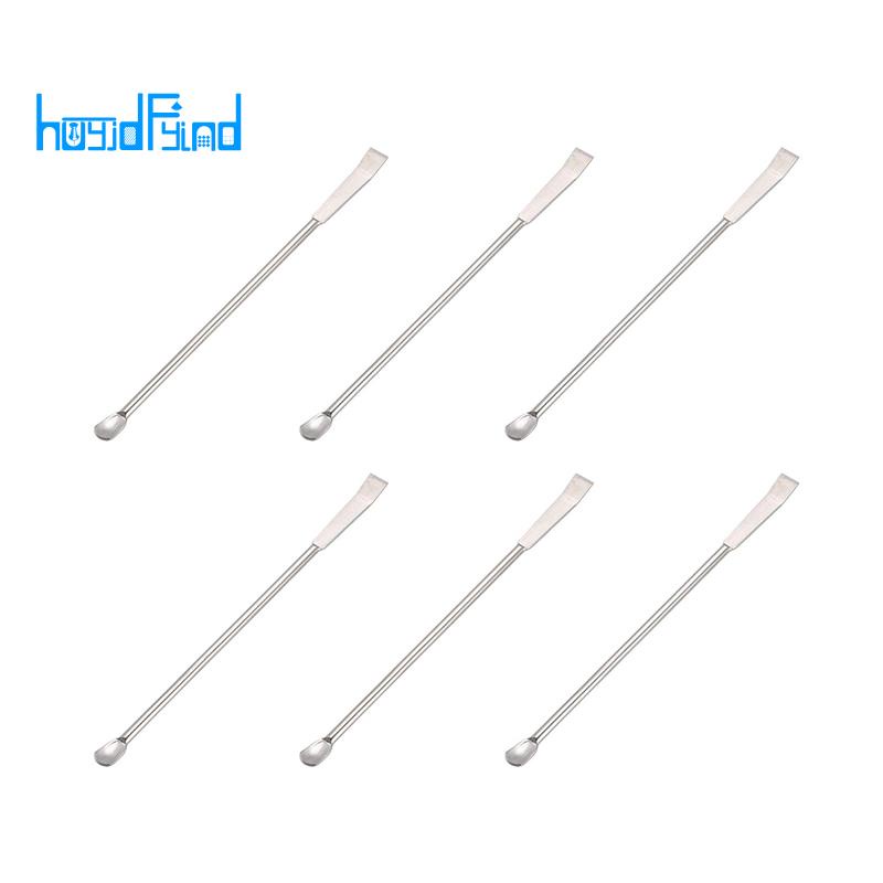 Lab Mini Scoop 6 PCS Stainless Steel Sampling Reagent Spoon Laboratory