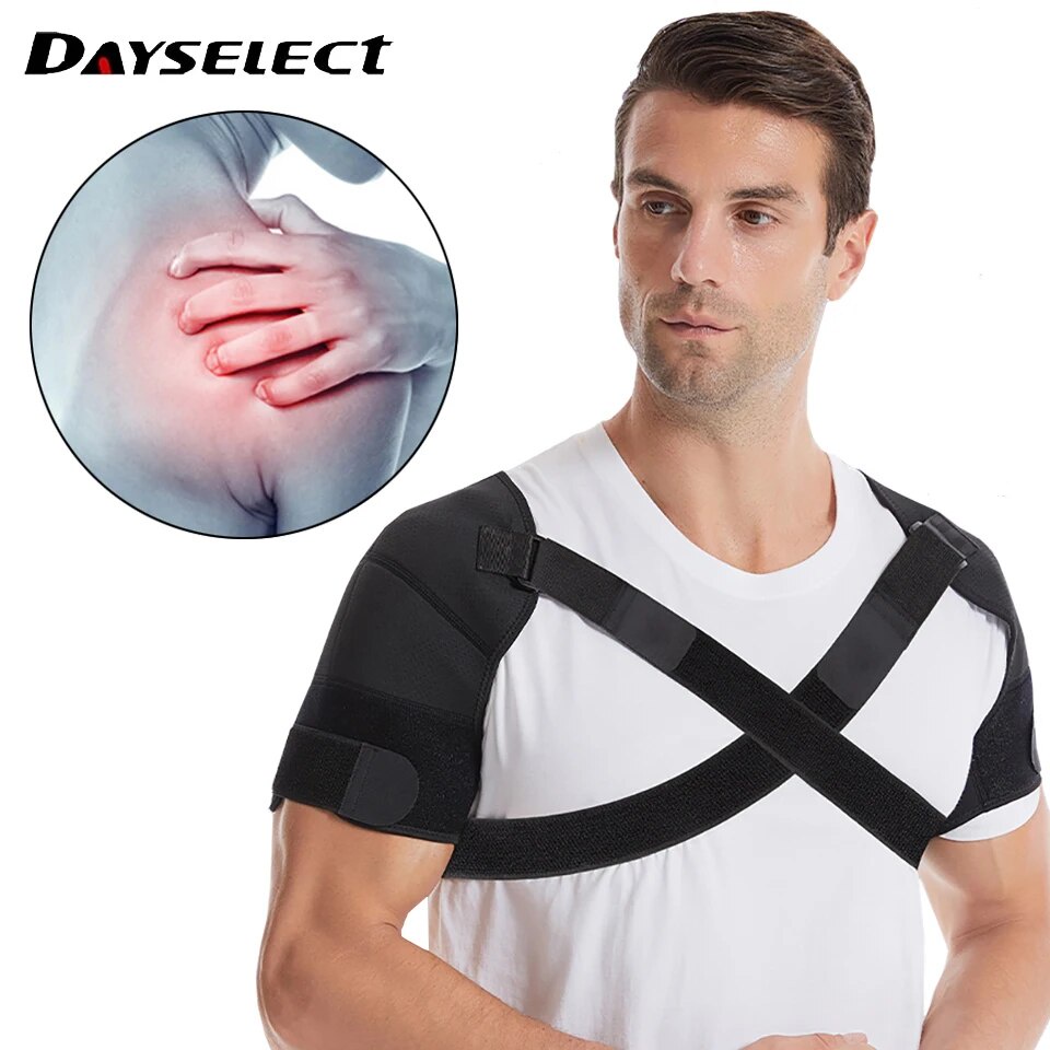 DAYSELECT Adjustable Shoulder Brace Support Sleeve Wrap for AC Joint