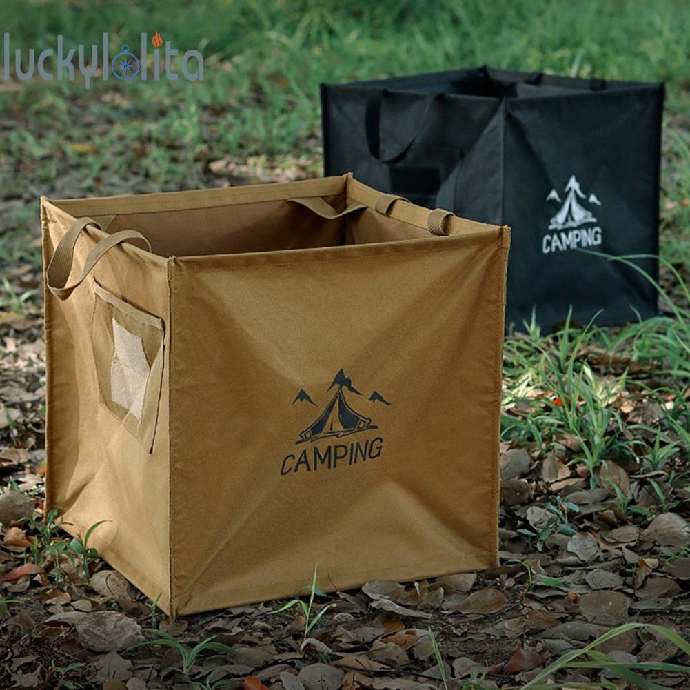60 L Camping Trash Can Portable Foldable Camping Recycle Bin Camping