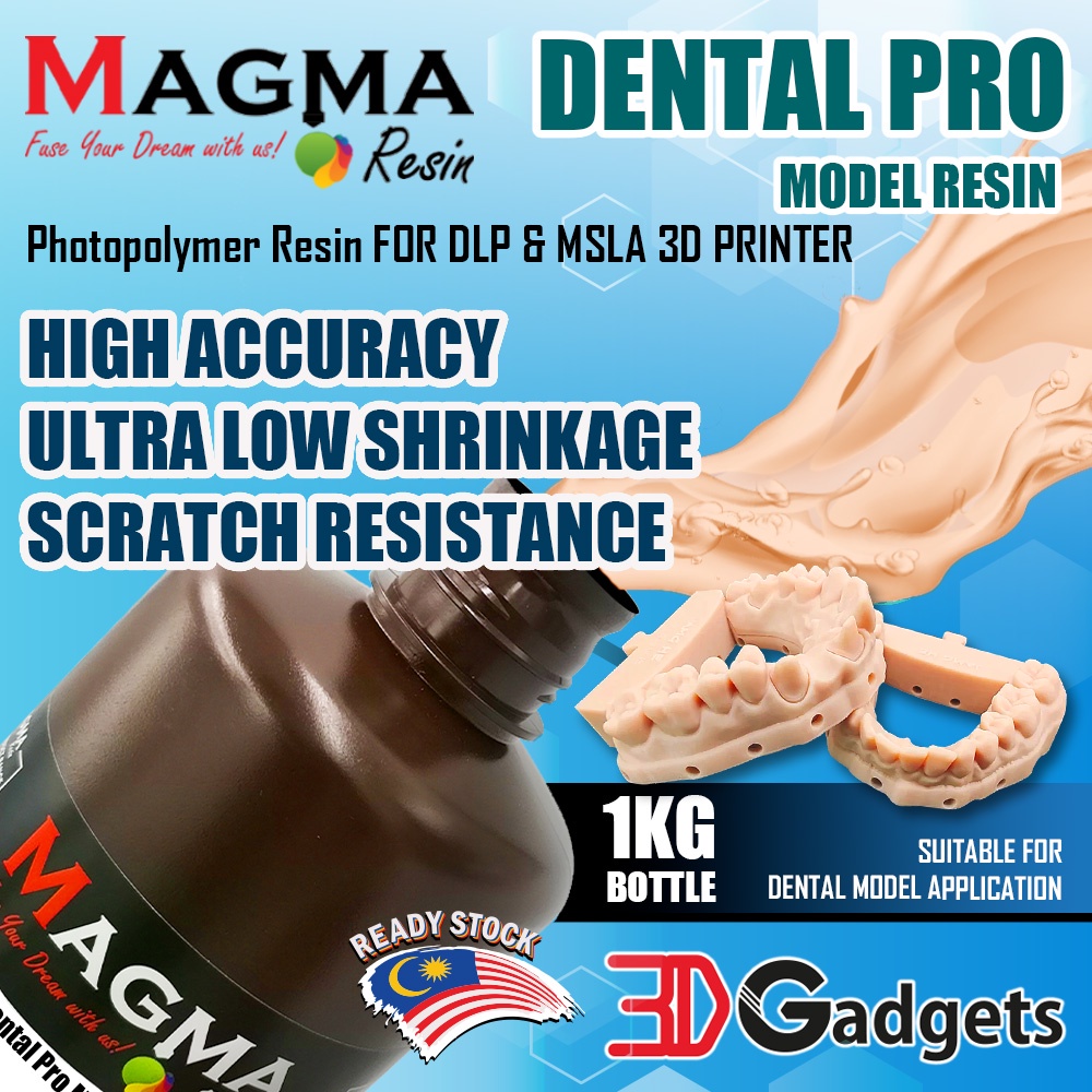 Magma x Jamghe Dental Pro Model Resin 1KG for MSLA DLP 3D Printer