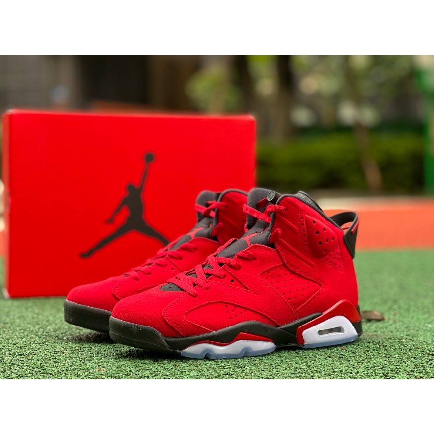 Aj6 hotsell black red