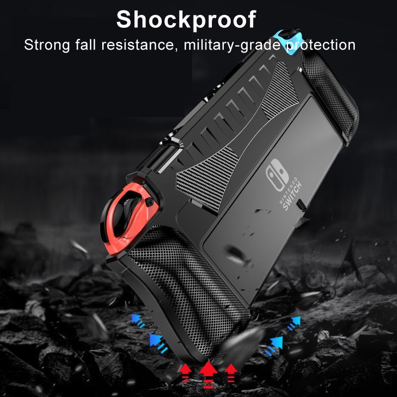 Protective Case for Nintendo Switch OLED Model 2021 Soft Silicone Shell ...