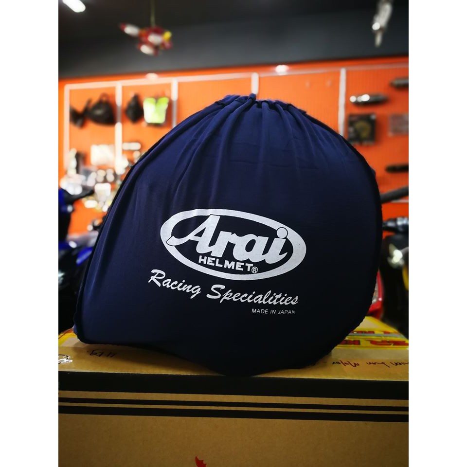 Arai Shield Pouch – Zippered Bag Holds 2 Visors / Shields, Black, Made In Japan