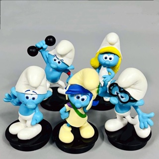 The Smurfs Papa Smurf Blue Sister Clumsy Different Style Models